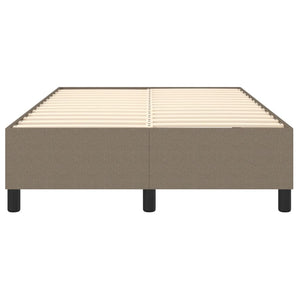 Boxspring-sängram taupe 120x200 cm tyg