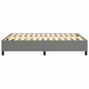 Boxspring-sängram mörkgrå 140x190 cm tyg