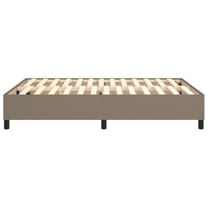Boxspring-sängram taupe 140x190 cm tyg