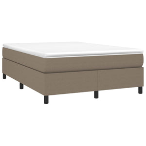 Boxspring-sängram taupe 140x200 cm tyg