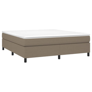 Boxspring-sängram taupe 180x200 cm tyg