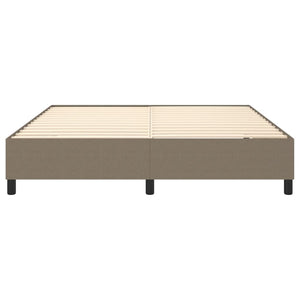 Boxspring-sängram taupe 180x200 cm tyg