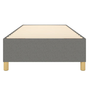 Boxspring-sängram mörkgrå 80x200 cm tyg