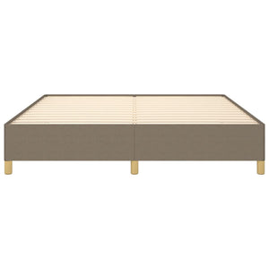 Boxspring-sängram taupe 180x200 cm tyg
