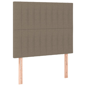 Sängram utan madrass Taupe 90x200 cm tyg