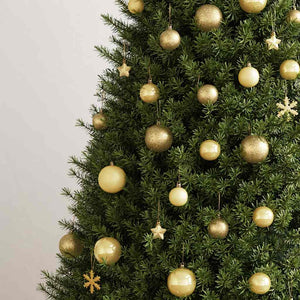 Julgranskulor 111 delar guld polystyren