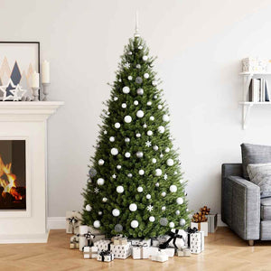 Julgranskulor 111 delar vit och grå polystyren