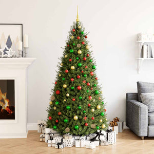 Julgranskulor 111 delar röd/grön/guld polystyren