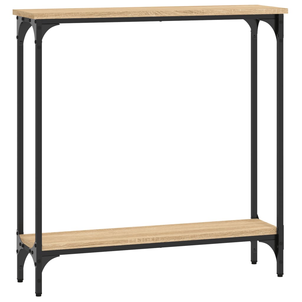 Konsolbord Sonoma Ek 75x22,5x75 cm Konstruerat trä