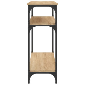 Avlastningsbord sonoma-ek 75x29x75 cm konstruerat trä