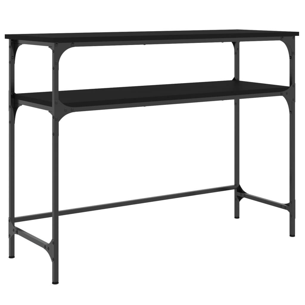 Konsolbord svart 100x35,5x75 cm konstruerat trä
