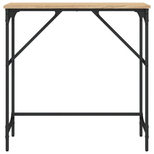 Avlastningsbord sonoma-ek 75x32x75 cm konstruerat trä