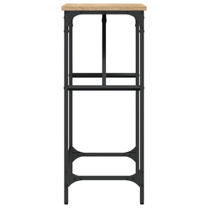 Avlastningsbord sonoma-ek 75x32x75 cm konstruerat trä