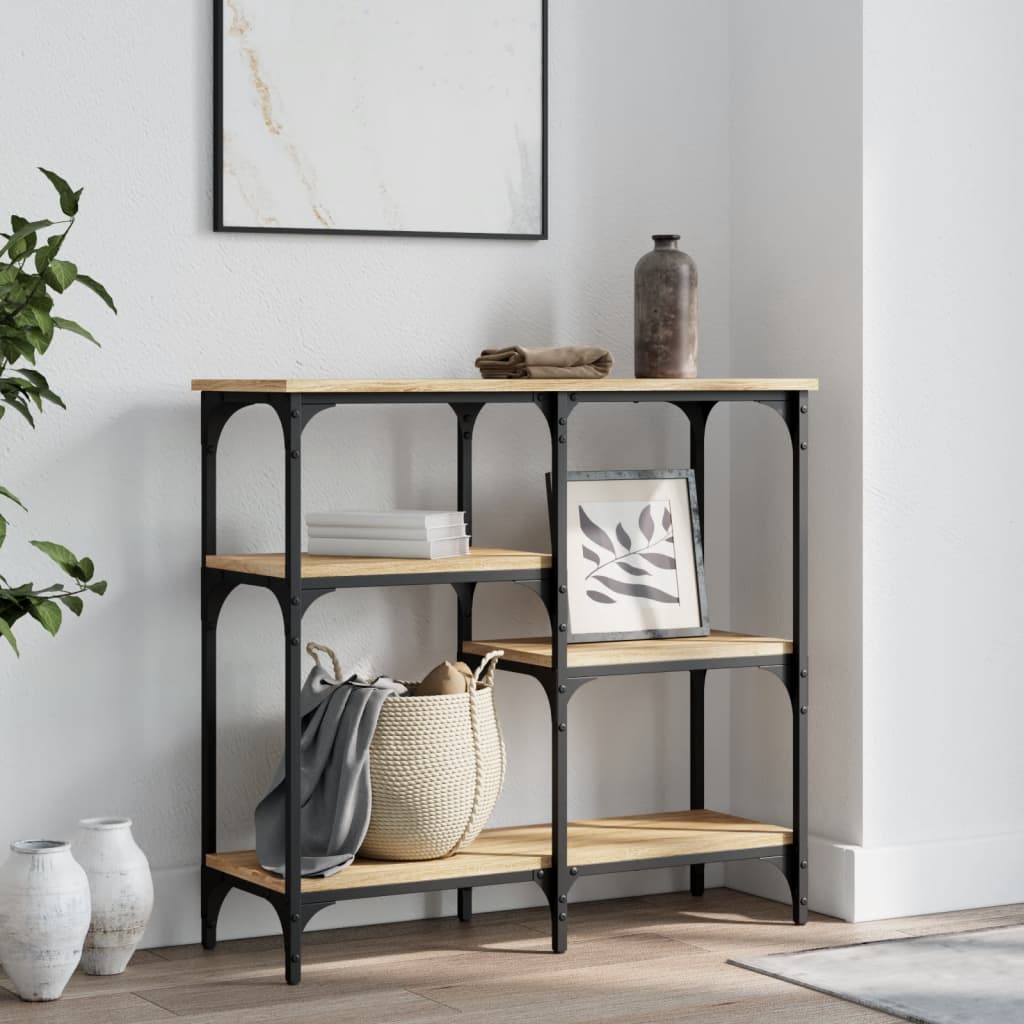 Konsolbord Sonoma Ek 80x29x75 cm Konstruerat trä