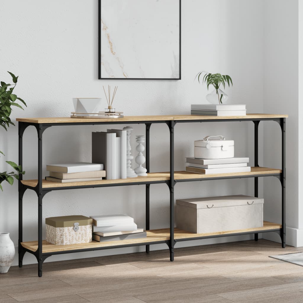 Avlastningsbord sonoma ek 150x29x75 cm konstruerat trä
