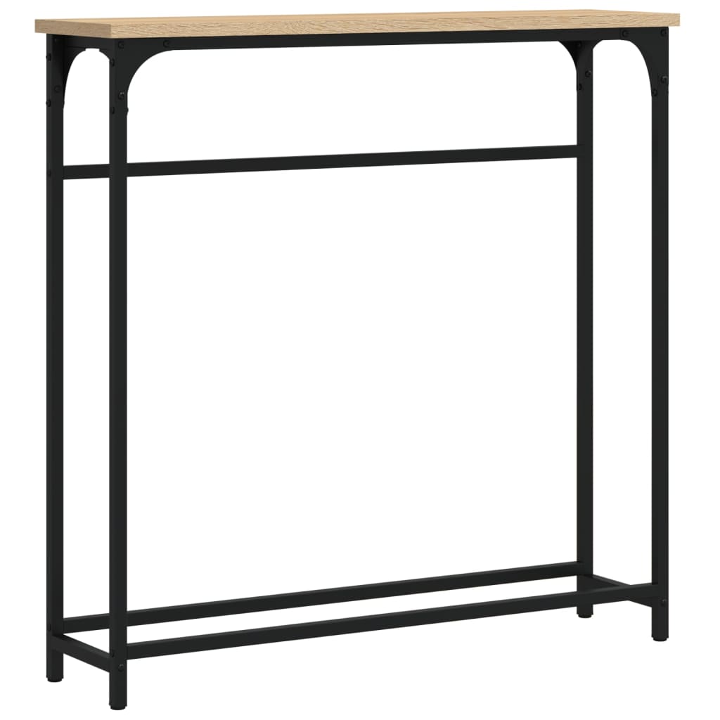 Konsolbord Sonoma Ek 75x19,5x75 cm Konstruerat trä