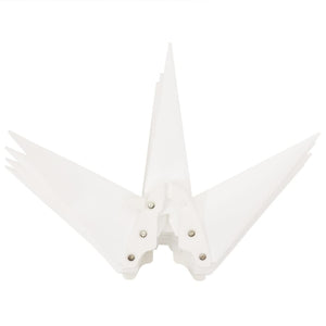 Stjärnor med LED-belysning 3 st vikbar vit