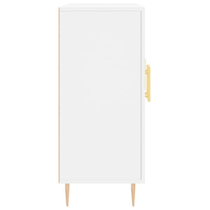 Skänk vit 90x34x80 cm konstruerat trä