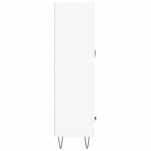Högskåp vit 69,5x31x115 cm konstruerat trä