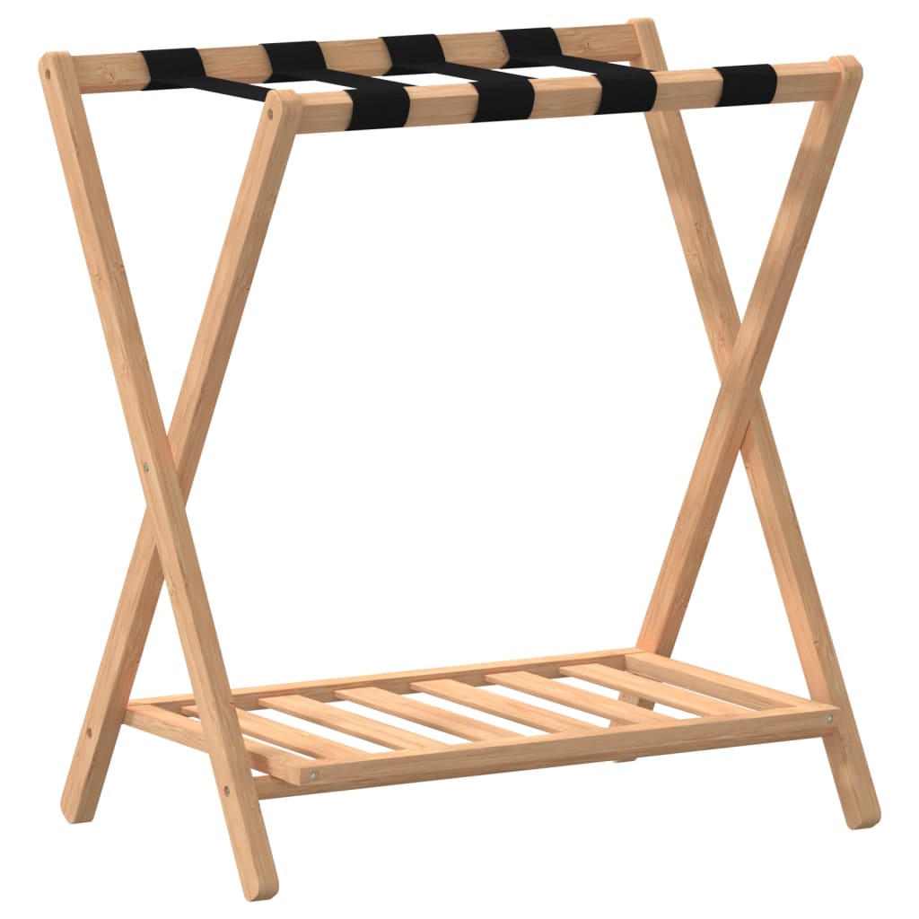Bagagehylla 68x38x58 cm bambu