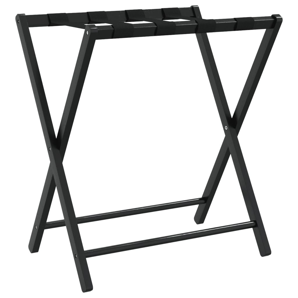 Bagagehylla svart 68,5x38x58 cm bambu