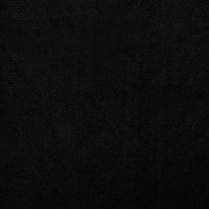 Fåtölj med fotpall svart sammet