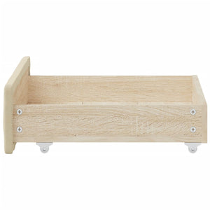 Sänglådor 2 st gräddvit konstruerat trä och tyg