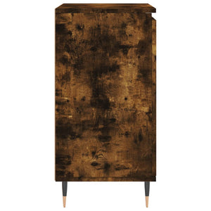 Byrå rökfärgad ek 60x35x70 cm konstruerat trä