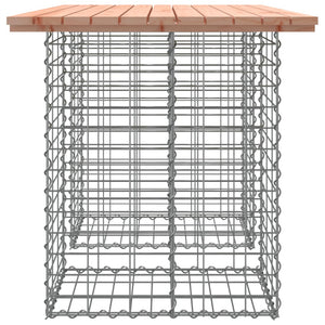 Trädgårdsbord gabiondesign 100x70x72 cm massivt trä Douglas