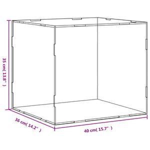 Displaylåda transparent 40x36x35 cm akryl