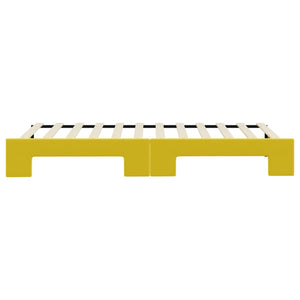 Dagbädd utdragbar gul 90x200 cm sammet