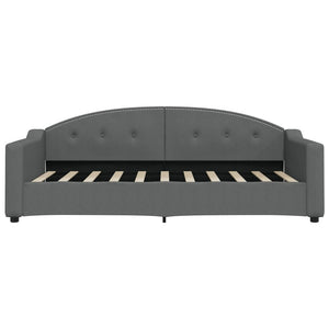 Dagbädd utdragbar mörkgrå 90x190 cm tyg