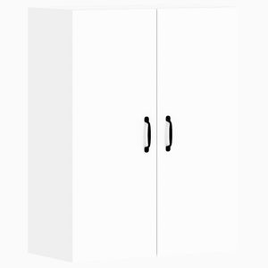 Väggmonterade skåp 2 st vit konstruerat trä