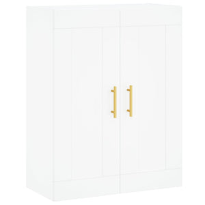 Väggmonterade skåp 2 st vit konstruerat trä