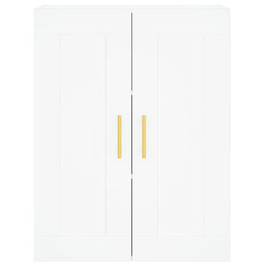 Väggmonterade skåp 2 st vit konstruerat trä