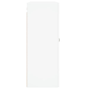 Väggmonterade skåp 2 st vit konstruerat trä