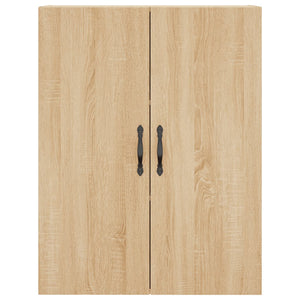 Högskåp sonoma-ek 69,5x34x180 cm konstruerat trä