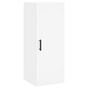 Högskåp vit 34,5x34x180 cm konstruerat trä