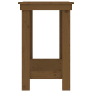 Skobänk honungsbrun 80x50x80 cm massiv furu