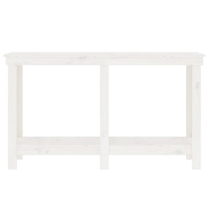 Skobänk vit 140x50x80 cm massiv furu