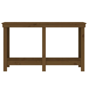 Skobänk honungsbrun 140x50x80 cm massiv furu