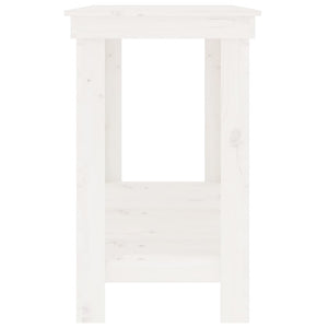 Skobänk vit 180x50x80 cm massiv furu