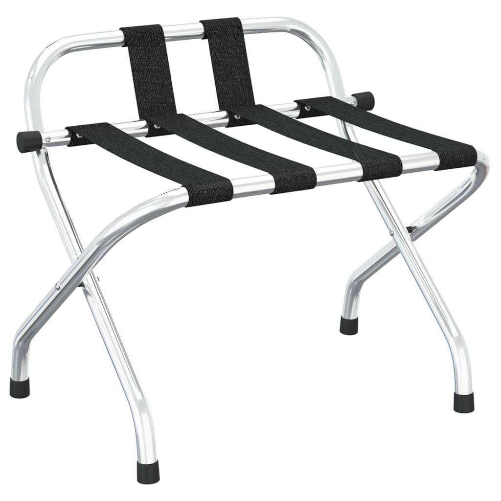 Bagagehylla med ryggstöd silver 56x39x52cm