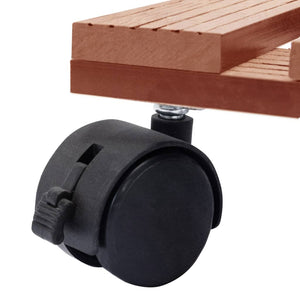 Blomvagnar 4 st brun 30x30x7,5 cm WPC