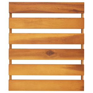 Hopfällbar hylla 3 hyllplan brun 43x31x63 cm massivt akaciaträ