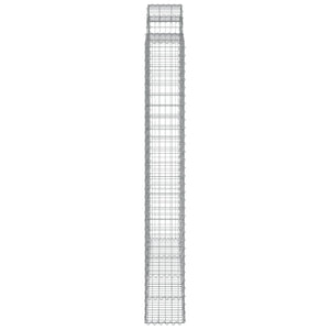 Gabioner bågformade 6 st 200x30x220/240 cm galvaniserat järn