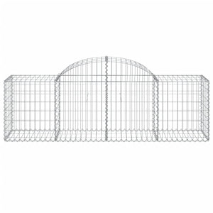 Gabioner bågformade 40 st 200x50x60/80 cm galvaniserat järn