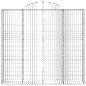 Gabioner bågformade 11 st 200x50x180/200 cm galvaniserat järn