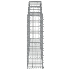 Gabioner bågformade 20 st 300x30x100/120 cm galvaniserat järn