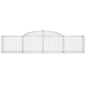 Gabioner bågformade 12 st 300x50x60/80 cm galvaniserat järn